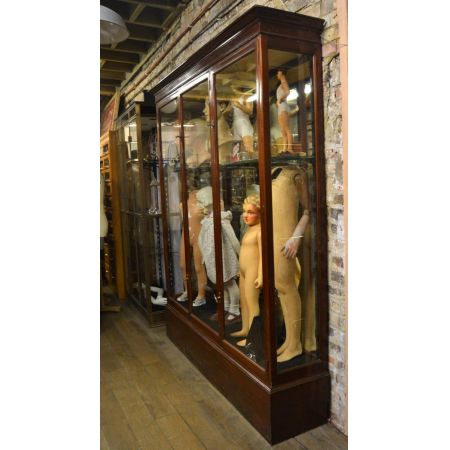 Viktorianische Mahagoni Shop Vitrine
