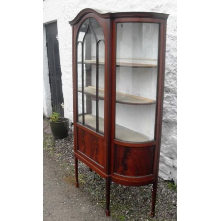 Edwardianische Vitrine aus Mahagoni  1890 England