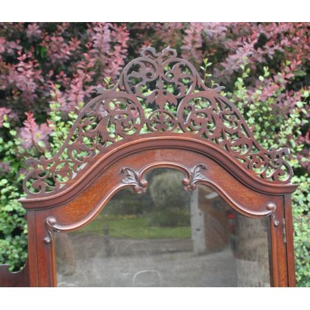 Hochwertige Edwardianische Mahagoni Vitrine  1890