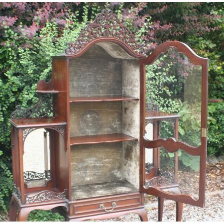 Hochwertige Edwardianische Mahagoni Vitrine  1890