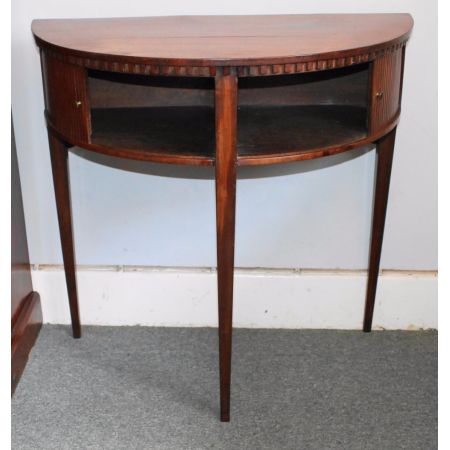 19. JH Mahagoni Demi Lune Konsolentisch