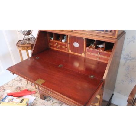 Sekretär aus eingelassenem Mahagoni  Edwardian 1890