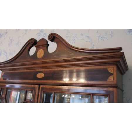 Sekretär aus eingelassenem Mahagoni  Edwardian 1890