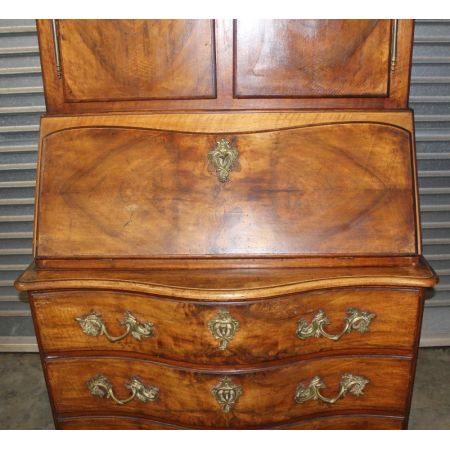 Bücherregal und Sekretär aus Walnussholz France 