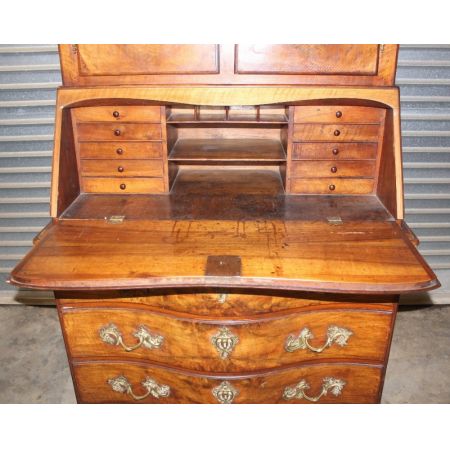 Bücherregal und Sekretär aus Walnussholz France 