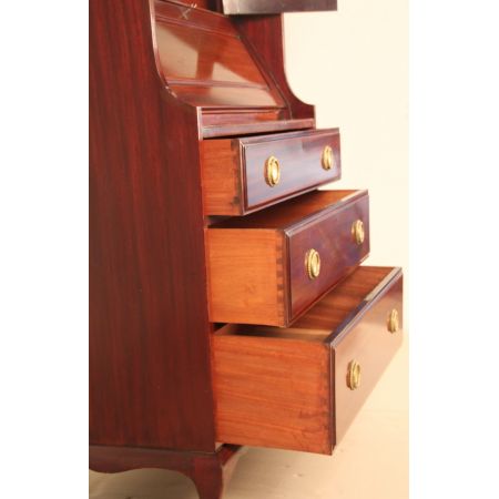 Jugendstil Mahagoni Sekretär und Bücherregal  1890