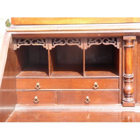 George III Mahagoni Sekretär und Bücherregal