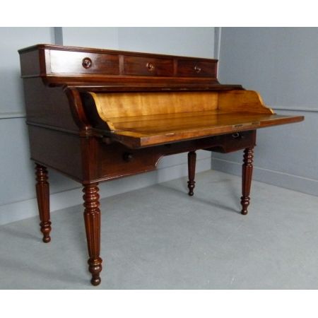 Französischer Louis Philippe Mahagoni Sekretär /Klaviertisch