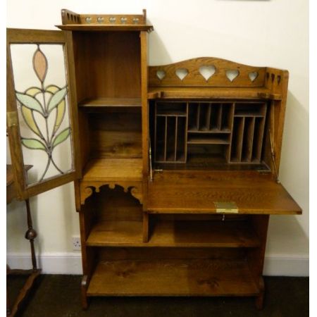 Arts & Crafts Sekretär und Bücherregal   Original 