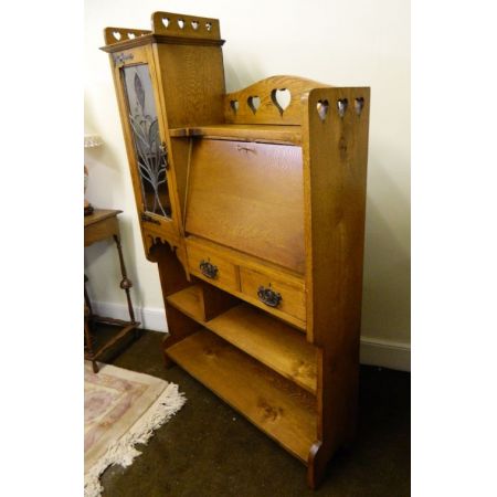 Arts & Crafts Sekretär und Bücherregal   Original 