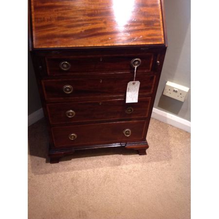 Edwardianischer Mahagoni Sekretär und Bücherregal 1890