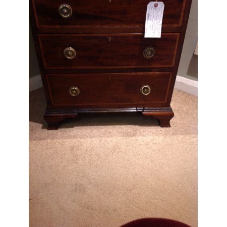 Edwardianischer Mahagoni Sekretär und Bücherregal 1890