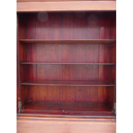 Edwardianischer Intarsien  Aufsatz Sekretär  1890 Mahag.