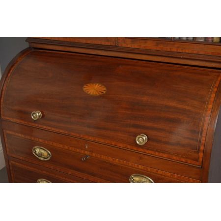 Edwardianischer Zylinder Sekretär  Mahagoni  1900