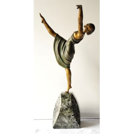 Französische Art Deco Bronze von Samuel Lipchytz