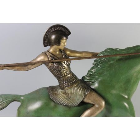 Große französische Art Deco Skulptur 