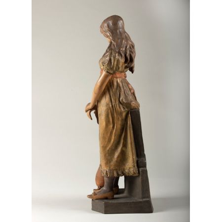 Österreichische Terrakotta Goldscheider Frauenskulptur