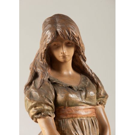 Österreichische Terrakotta Goldscheider Frauenskulptur