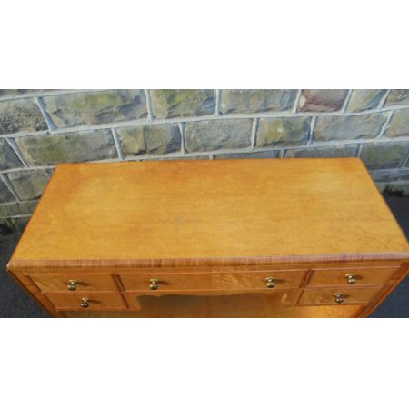 ART DECO Vogelaugen Ahorn Schreibtisch massiv KonsolenTisch aus 1930 Original 