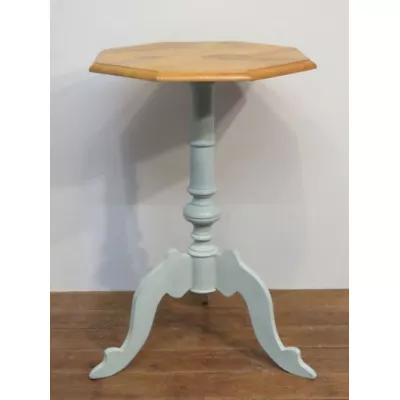 Antiker schwedischer Dreifuß Beistelltisch Kiefer 1890