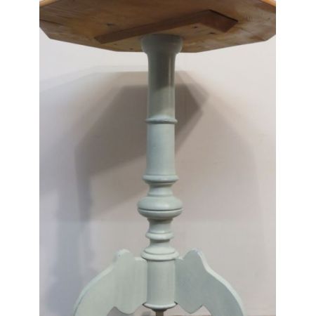 Antiker schwedischer Dreifuß Beistelltisch Kiefer 1890