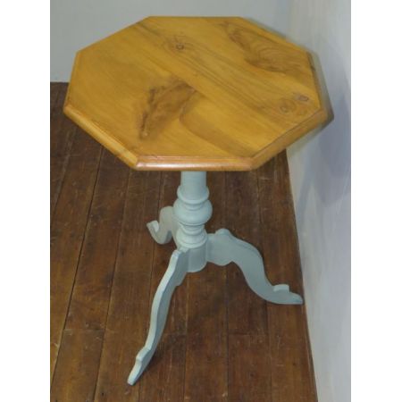 Antiker schwedischer Dreifuß Beistelltisch Kiefer 1890