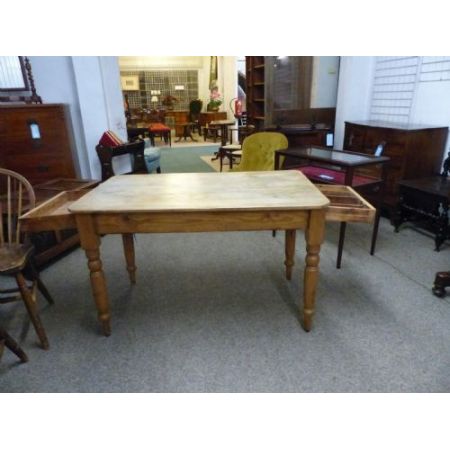Schöner antiker Esstisch Kiefer von 1900  Pinetable 