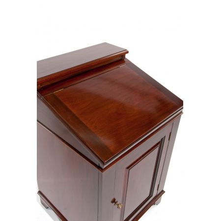 Antiker kleiner Mahagoni Davenport Schreibtisch Massivholz