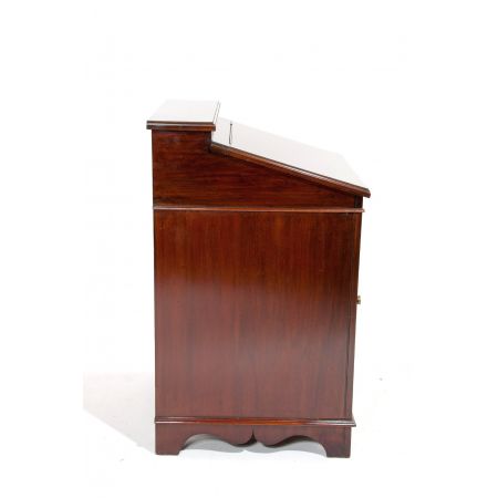 Antiker kleiner Mahagoni Davenport Schreibtisch Massivholz