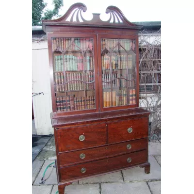 Wunderschöner georgianischer Mahagoni Bücherschrank