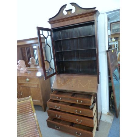 Feiner Mahagoni Bücherschrank England 1890/1911