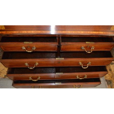 Schöner georgianischer Mahagoni  Sekretär