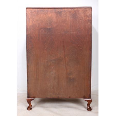 Schlanke Art Deco Nussbaum Kommode  1930 