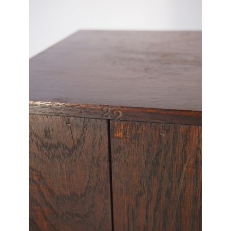 Zweitüriger Bücherschrank aus Eiche, abschließbar, Edwardian 1890