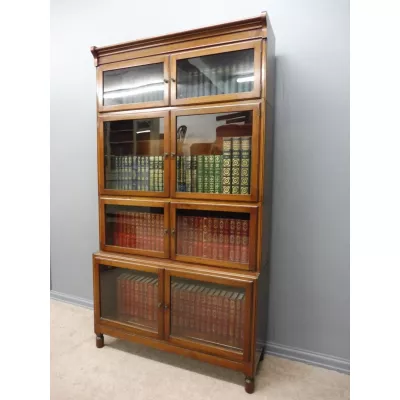 Hoher Bücherschrank Globe wernicke  aus Mahagoni, 4 Fächer, 1910