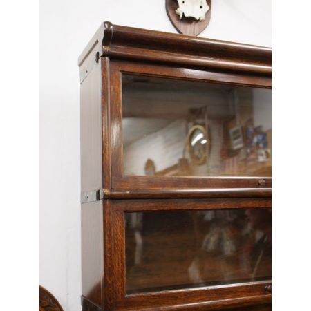 Großer Bücherschrank aus Eiche, 1920 globe wernicke 