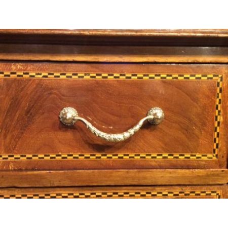 Feiner Bücherschrank aus Mahagoni mit Intasien, Edwardian 1900-1910