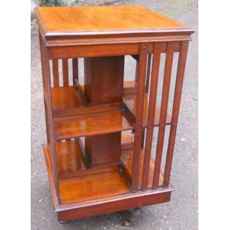 Revolving Bookcase aus Mahagoni, Edwardian 1900