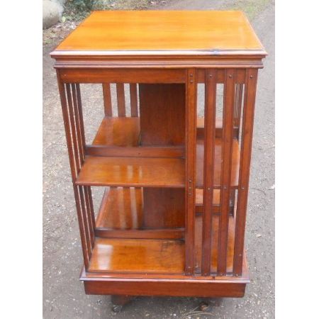 Revolving Bookcase aus Mahagoni, Edwardian 1900