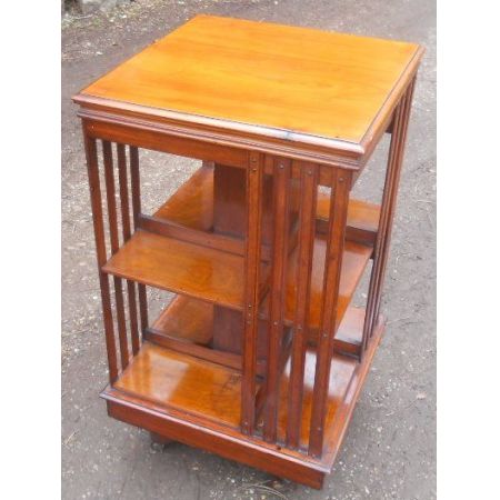 Revolving Bookcase aus Mahagoni, Edwardian 1900