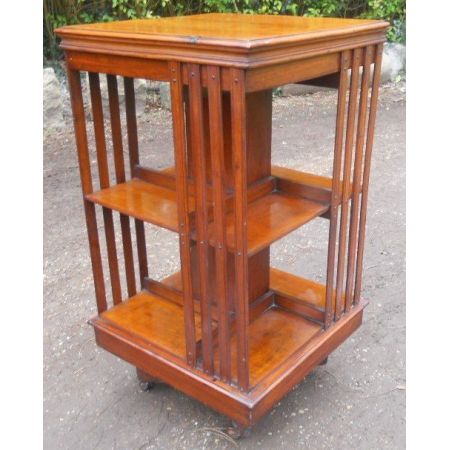 Revolving Bookcase aus Mahagoni, Edwardian 1900