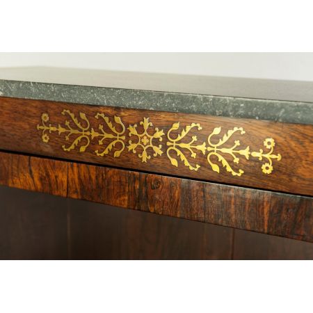 Seltenes kleines Rosenholz-Regency Bücherregal aus 1810