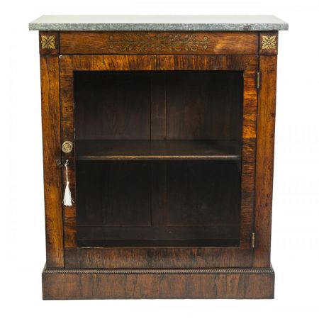 Seltenes kleines Rosenholz-Regency Bücherregal aus 1810