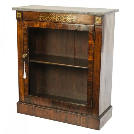 Seltenes kleines Rosenholz-Regency Bücherregal aus 1810