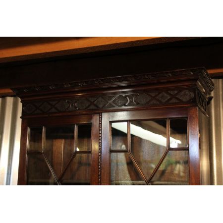 Massiver Mahagony Regency Bücherschrank  um 1900