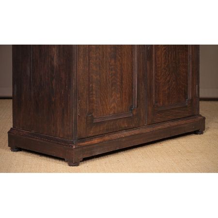 verglastes Eichen Bücherregal um 1925 Massivholz