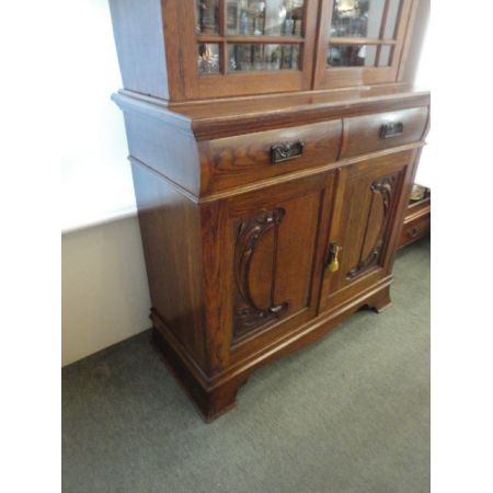 Arts & Crafts Eiche Bücherschrank   original  um 1900