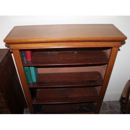 Massiver, offener viktorianischer Bücherschrank 