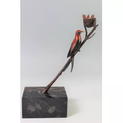 Französische Art Deco Bronze Figur Vogel von Rochard von ca. 1925