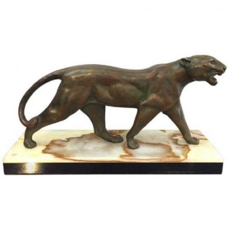 Art Deco Bronze Panther von ca. 1930